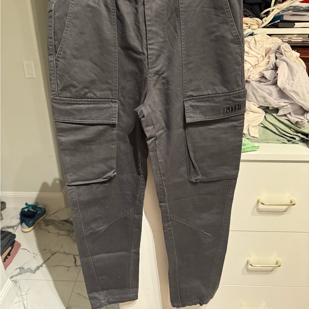 Kith Men's Charcoal Cargo Pants